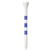 Longridge 's True Hite Wooden Golf Tees 83mm (20Pcs), Blue/White,