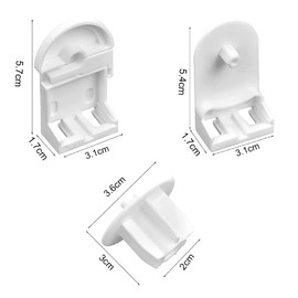 Jagowa 25mm Roller Blind Fittings Clutch Replacement Repair Kit Plastic Roller Blind Bead Chain Curtain Fitting Brackets Set
