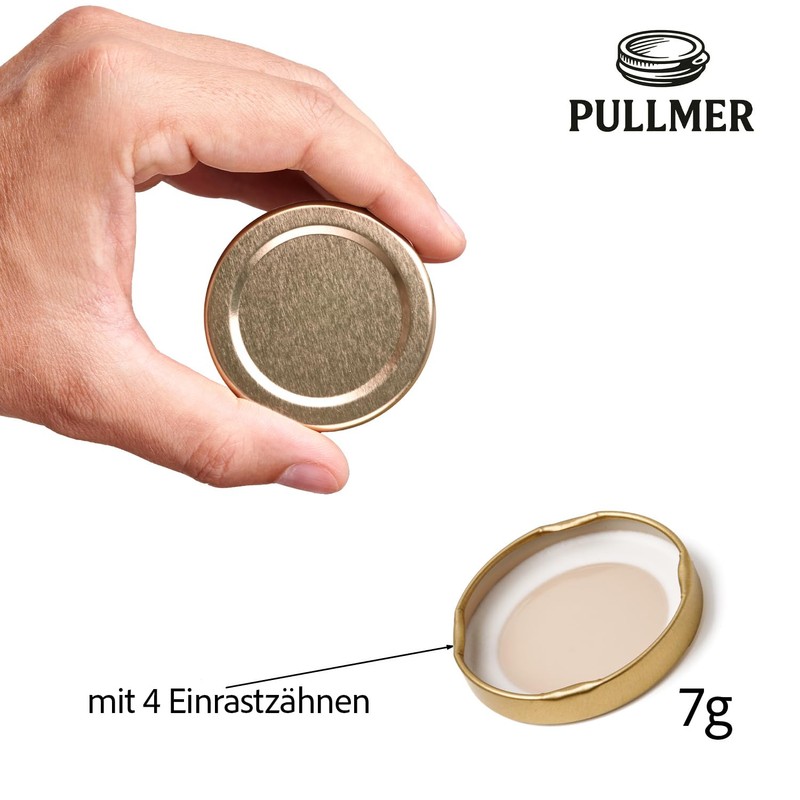 Pullmer 53mm Glass Jar Lids Screw Cap Twist Off Lids