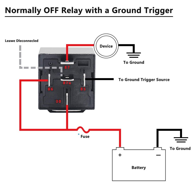 Recoil 2 Pack Automotive 5-Pin 30/40A 12V SPDT Relays with