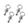 SZJIUZYD 4Set 3/8"x1" Eye Bolt with Nuts, Stainless Steel Shoulder