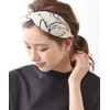 Vingtaine HK-203-WH- Simple Pattern Cross, Turban-style Headband, Casual, Turban Style,