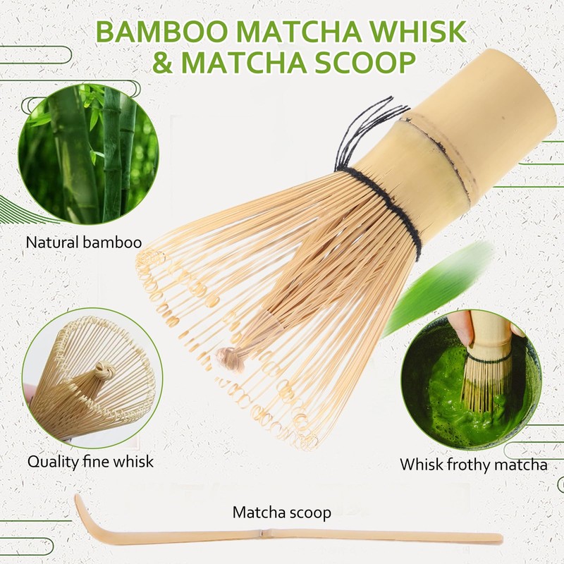 Premium Matcha Tea Set – Complete Matcha Kit with Bamboo