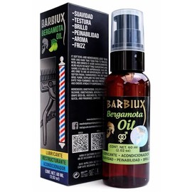 Aceite para barba de bergamota - Lubricante, reconstructivo y acondicionador - Barbiux Machin (2oz)