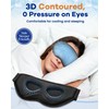 3D Contoured Cooling Eye Mask for Puffy Eyes Migraines (2