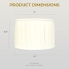 Royal Designs Shallow Drum English Box Pleat Basic Lamp Shade,