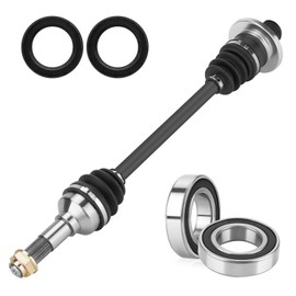 Youxmoto Rear Right CV Axle & Wheel Bearing Kit Fit for Yamaha Rhino 450/YXR45F 2006 2007 2008 2009; for Rhino 660 (YXR66F) 2006 2007, 4340 Chromoly Steel CV Axle Drive Shaft