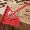 HOKIMEEN 3D Multi Angle Measuring Ruler, Plastic Woodworking Square with