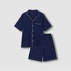 JAJU [JAJU] Men's JAJU AIR Cooling 5-Length Pajama Set_Navy