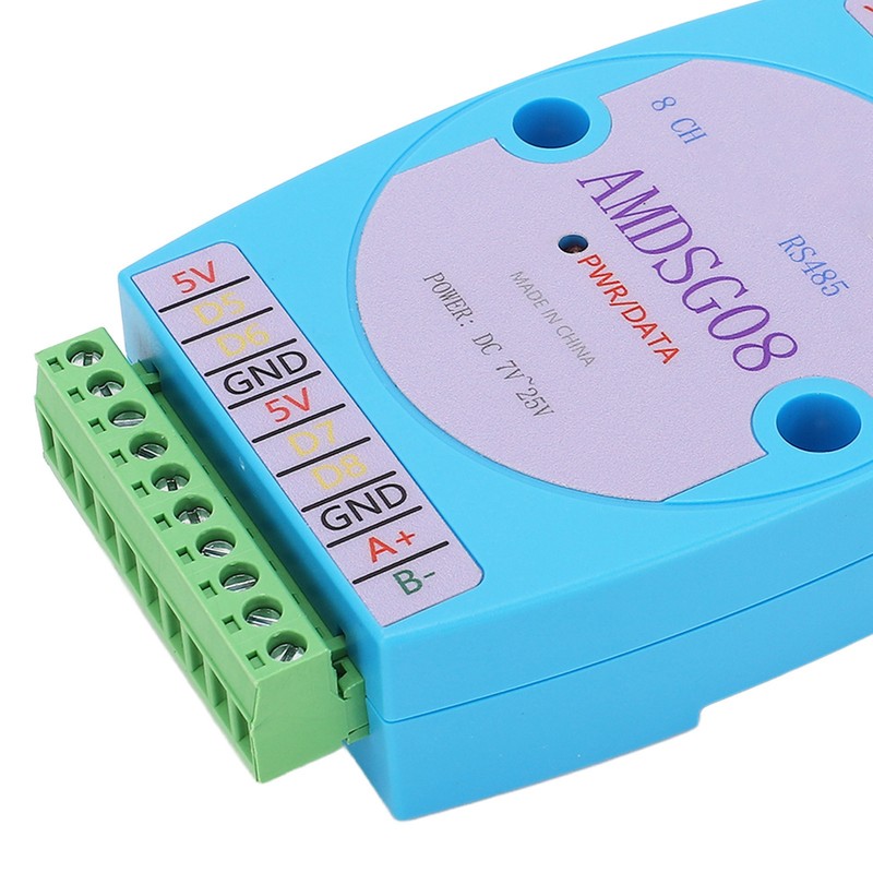 Temperature Data Acquisition Module 8CH Collection Logger RS485 DC7‑25V for