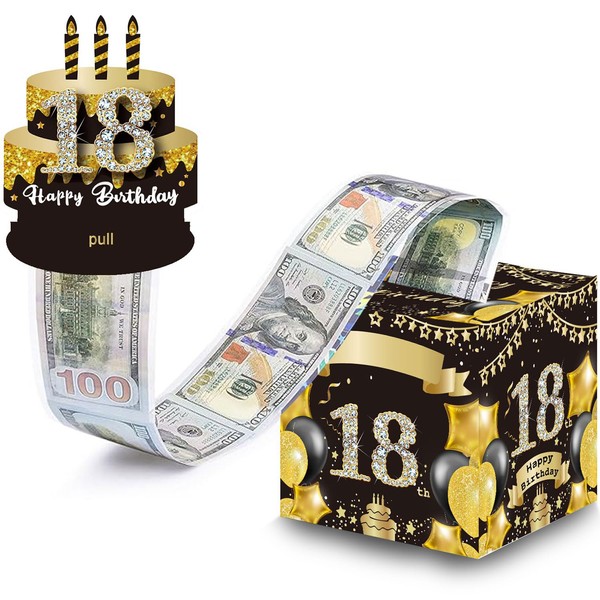 18th Birthday Surprise Gift Box, Happy 18th Birthday Money Gift