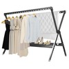 SERdeerCH 54-90.5 Inches Clothes Drying Rack,Foldable Laundry Clothes Drying Rack,