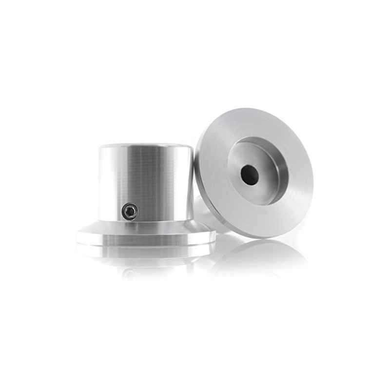 Hifi Lab Pot Aluminium 38X26X26 Audio Rotary Knob Solid Silver