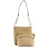 Seidenfelt Shoulder bag: 22 cm, Sweet Toffee/Gold