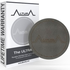 The ULTRA: Reusable Metal Filter for AeroPress Coffee Maker. Also Fits AeroPress Go coffee press. No More Paper Filters