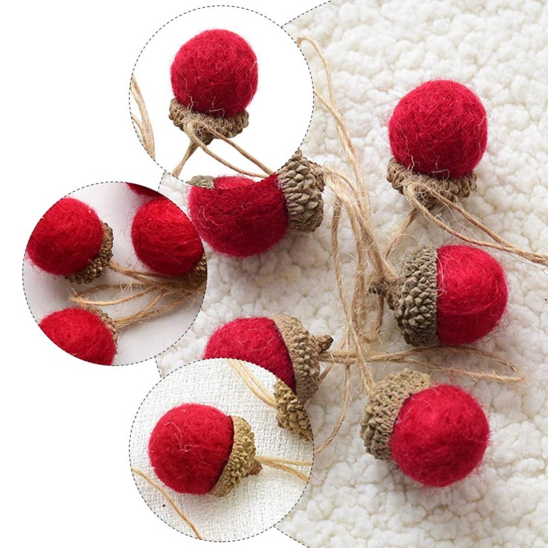 VICASKY Christmas Craft DIY Felt Ornaments Wool Tree Decoration Set