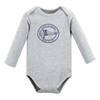 Hudson Baby Unisex Baby Cotton Long-Sleeve Bodysuits, Aviation, 3-6 Months