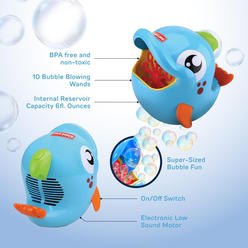 Kidzlane Bubble Maker Machine for Kids - Big Bubbles Speed