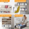 Under-Bed Storage Bags for Blankets and Clothing – Foldable 4-Piece