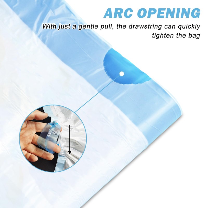 Sporgo Pack of 90 Bin Liners with Carry Handle: Self-Cleaning