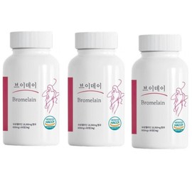 Our genuine V-day bromelain, 3 cans, high content 2400GDU, 90 tablets, V-day bromelain 549876 / 본사정품 브이데이 브로멜라인 3통 고함량 2400GDU 90정 브이데이브로멜라인 549876