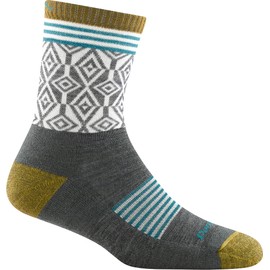 Darn Tough Women's Sobo Micro Crew Lightweight Hiking Sock (Style 1977) - Gray, Large