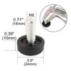 sourcing map M8x20mm Thread Table Desk Levelling Foot Feet Screw