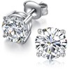 Diamond Earrings for Men Women Stud Earrings 925 Sterling Silver