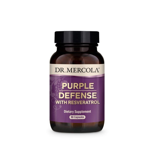 Dr. Mercola, Purple Defense with Resveratrol, 90 Servings (90 Capsules),