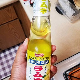 Ramune Japanese Marble Soda Yuzu Citrus 6 Glass Bottles