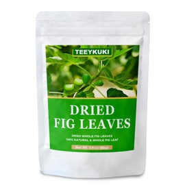 Dried Whole Fig Leaf, 100% Natural Fig Leaves (2.8 Ounces)