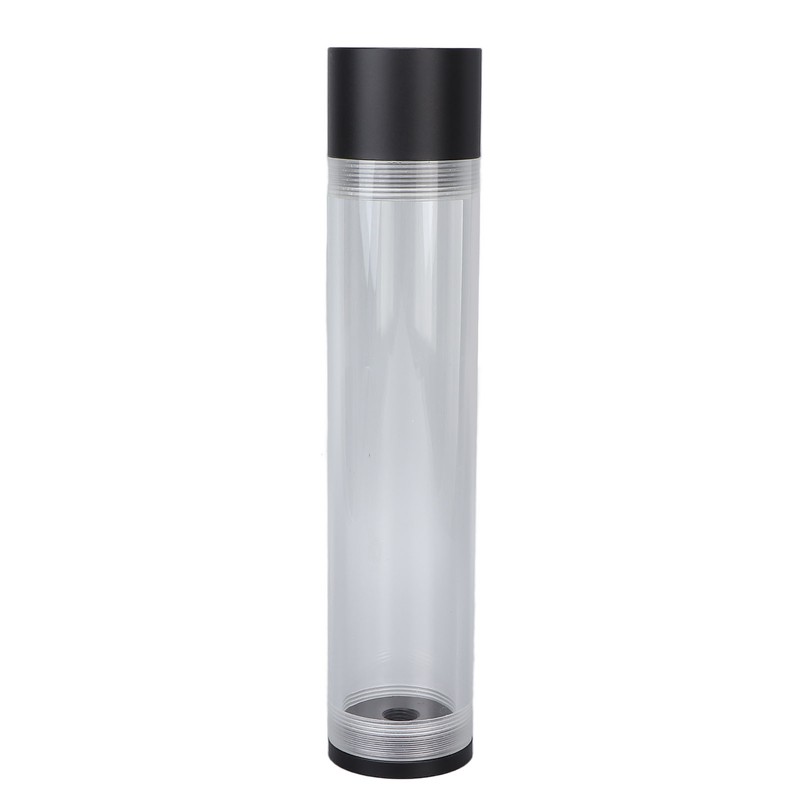 240mm Reservoir Water Cooling Cylindrical 4 Holes G1/4 Thread Acrylic