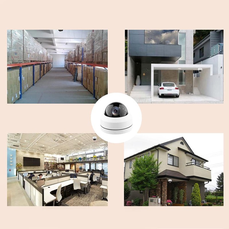 KPACOT Security Camera, Outdoor PTZ PoE Camera, 5 Megapixels, AI