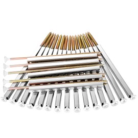 Otoolling 20 Pcs 7'' Gutter Screws with Square Metal Ferrule Durable Gutter Nails and Spikes Easy-to-Install Secure Gutters Fasteners for Sagging Gutters and Maintenance (White)