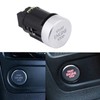 Akozon Engine Start Stop Button, Round Car Engine Start Stop