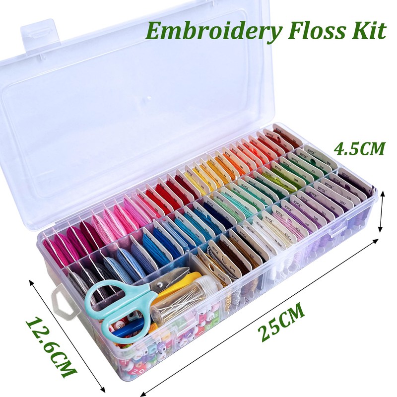 400+Pcs String Bracelet Making Kit, Friendship Bracelet String Kit with