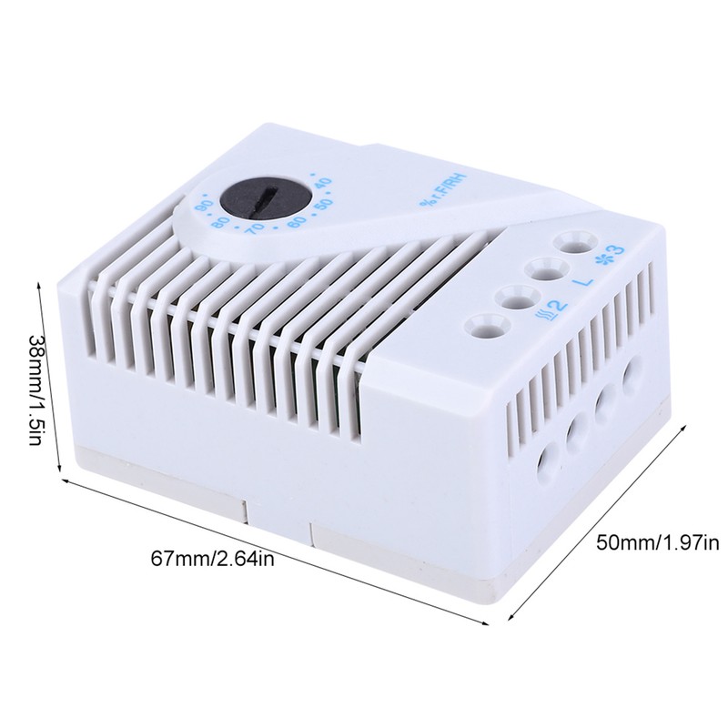 MFR012 Mechanical Humidity Controller Hygrostat Fan Heater for TV Cabinet