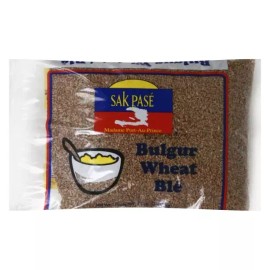 Sak Pase 4 Bags Sak Pase Bulgur Wheat Haitian Superfood Iron Fiber Rich Size 2 lbs 4-Pack