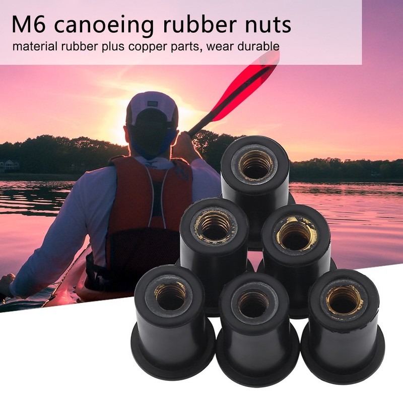 Rubber Nut M6, Tbest Rubber Nut M6, Kayak Well Nuts,