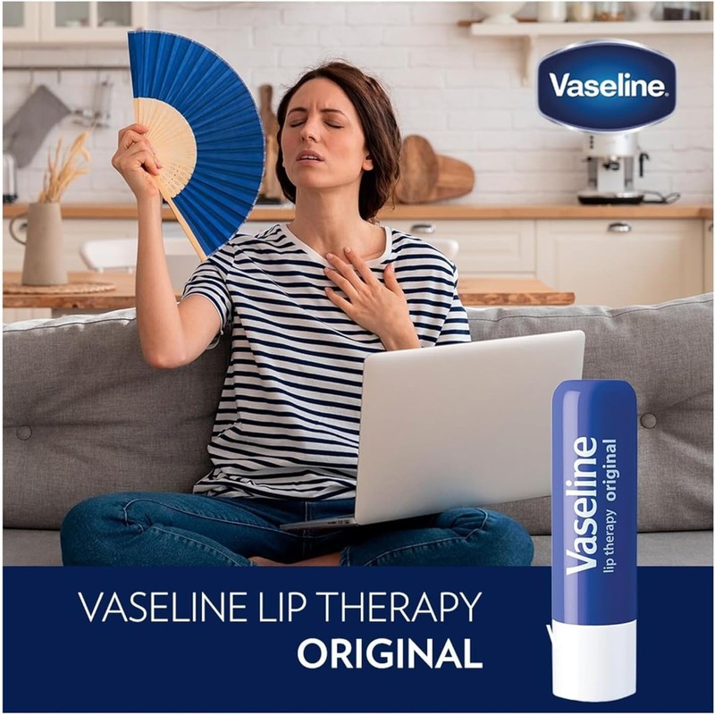 Vaseline- Paquete variado de 4 bálsamos labiales hidratantes Lip Therapy