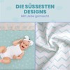 2 x 100% Cotton Fitted Sheets with Elastic Band, 1