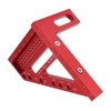 Carpenter Square Hole Scribing Ruler 45 90 Degree Aluminum Alloy