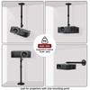 Ceiling Projector Mount Bracket, 360° Rotation & 90° Tilt Adjustable,