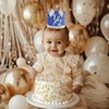 Eoopoon 1/2 Birthday Crown Hat for Baby, Half Birthday Crown