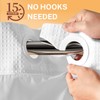 River Dream No Hooks Shower Curtain with 2 Snap in