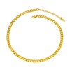 Prosteel Cuban Link 14 Inch Gold Necklace Choker Adjustable Chain