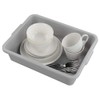 Wekioger Small Commercial Bus Tubs, Grey Bus Box/Wash Basin, 14.85"