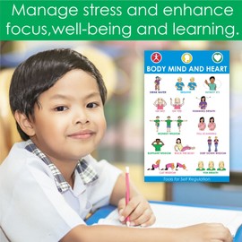 SELF REGULATION POSTERS Behavior Management Classroom Tools 13 11" by 17" Mindfulness Posters for Classroom. Calming Down Tools for Kids SEL Posters for Classroom Elementary School Counselor Posters