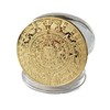 Voocye Mayan Civilization Aztec Calendar Coin 40mm Diameter (1 Gold)