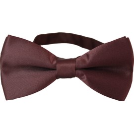 [Best Item] Bowtie, Men's, Kids, One-Touch Necktie, Solid, Easy to Wear, Hook, For Children and Adults, Bows Small 2 Colors 02, dark brown_16